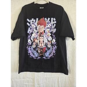 Shaka Anime Hunter x Hunter 100% Cotton Men's Size XL T-Shirt Black Color